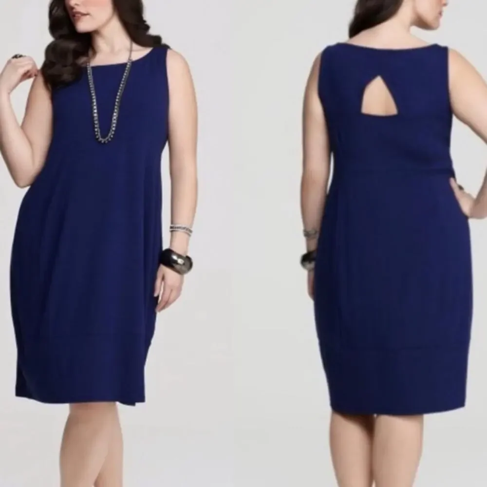 Eileen Fisher Wide Neck Oval Dress‎